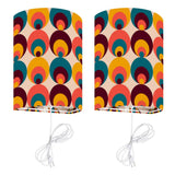 70s Retro Wall Sconces Set – Smart LED Multicolor Dots - US Plug - retro ads