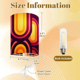 70s Retro Wall Sconces Set – Smart LED Orange Brown - retro wall sconces