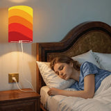 70s Retro Wall Sconces Set – Smart LED Orange Stripes - retro wall sconces
