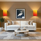 70s Retro Wall Sconces Set – Smart LED Orange Stripes - retro wall sconces