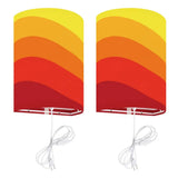 70s Retro Wall Sconces Set – Smart LED Orange Stripes - US Plug - retro wall sconces