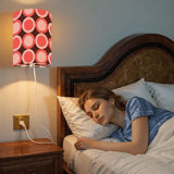 70s Retro Wall Sconces Set – Smart LED Pink Brown Geometric Circles - retro wall sconces