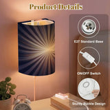 70s Retro Wall Sconces Set – Smart LED Sunburst Black - retro wall sconces