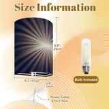 70s Retro Wall Sconces Set – Smart LED Sunburst Black - retro wall sconces