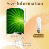 70s Retro Wall Sconces Set – Smart LED Sunburst Green - retro wall sconces