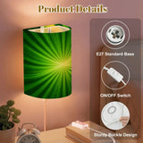 70s Retro Wall Sconces Set – Smart LED Sunburst Green - retro wall sconces