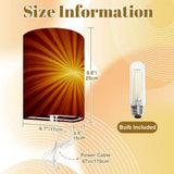 70s Retro Wall Sconces Set – Smart LED Sunburst Orange - retro wall sconces