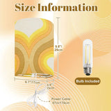 70s Retro Wall Sconces Set – Smart LED Yellow White - retro wall sconces