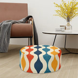 70s Style Inflatable Ottoman – Midcentury Modern Lounge Seat - pouf