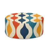 70s Style Inflatable Ottoman – Midcentury Modern Lounge Seat - pouf
