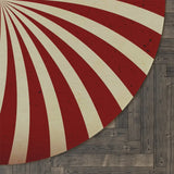 70s Sunburst Style Round Area Rug Retro Boho Midcentury Floor Carpet - 60’’ × 60’’ - retro ads