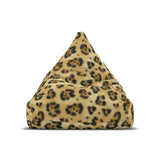Cozy Animal LEOPARD PRINT Bean Bag Chair Cover - Fun Decor for Kids' Rooms, Game Rooms, Living Room, Lounge - Beige Brown - 2 sizes
