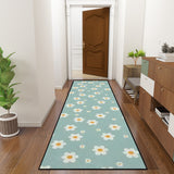 Retro 70s Floral Multi Sizes Non-Slip Runner Rug – Midcentury Home Decor