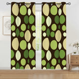 Midcentury Modern Blackout Curtains: 70s Retro Polka Dots Multi Sizes