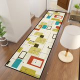 Atomic Style Midcentury Runner Rug – Retro 50s 60s Vintage Pattern