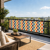 60s Retro Garden Privacy Screen – Waterproof Patio & Railing Cover