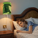 70s Retro Wall Sconces Set –  Smart LED, Green Leaves