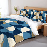 60s Geometric Retro Pattern Duvet Cover Set: Midcentury Modern Bedding