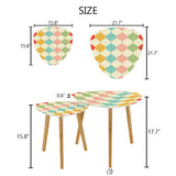 Triangle 60s Retro Tripod Nesting Table Set, Multicolor