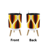 Retro Flower Pot - 70s Midcentury Scandi Style Plant Pot with Wooden Legs