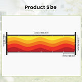 Sunny Waves Outdoor Privacy Screen – Retro Balcony Windbreak
