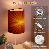 70s Retro Wall Sconces Set –  Smart LED, Sunburst Orange