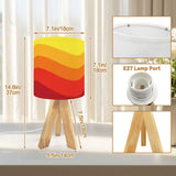 Sun Down 70s Retro Tripod Lamp – Mid Century Accent Light with Remote Control