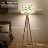 Atomic Retro Tripod Floor Lamp – 60s Design with Smart LED Remote