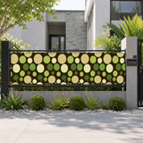 Mid-Century Outdoor Privacy Screen – Retro Bubbles Balcony Cover
