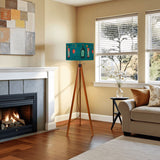 60s Retro Tripod Floor Lamp: Mid-Century Modern Light Smart LED Remote