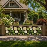 Mid-Century Outdoor Privacy Screen – Retro Bubbles Balcony Cover