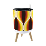 Retro Flower Pot - 70s Midcentury Scandi Style Plant Pot with Wooden Legs