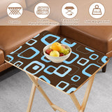 Space-Saving Retro Wooden TV Trays Set | Midcentury Modern Design