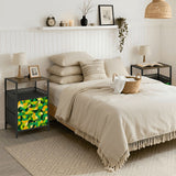 70s Retro Midcentury Bedside Cabinet with Power Outlet & USB Ports