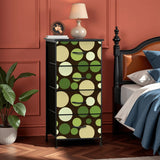 Midcentury Modern Retro 70s Dresser – Polka Dots 4-Drawer Storage Unit