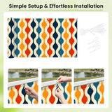 60s Retro Garden Privacy Screen – Waterproof Patio & Railing Cover
