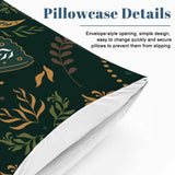 Nordic Folkloric Retro Pattern Duvet Cover Set: Scandi Vintage Bedding