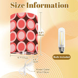 70s Retro Wall Sconces Set – Smart LED, Pink Brown Geometric Circles