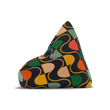 60s Retro Bean Bag Chair Cover -Midcentury Modern Home Decor