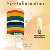 70s Retro Wall Sconces Set –  Smart LED, Stripes Rainbow