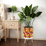 Retro 70s Midcentury Flower Pot - Scandi Style Plant Pot with Wooden Legs