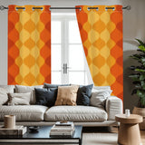 Multi Sizes Retro 70s Blackout Curtains - Midcentury Modern Decor
