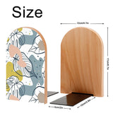 Size diagram of the Botanical Leaf bookend: 12 cm wide, 17 cm high, base 10 by 5 cm