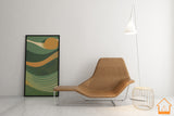 Set of 4 Green Shades 70s style PRINTABLE WALL ART, Retro Midcentury Wall Decor, 70s Aesthetic