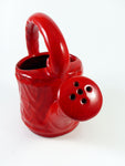 Red Ü-KERAMIK WATERING CAN 302/15, rare Westgerman Pottery collectible