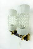 Original 1960s DOUBLE Bubble Glass SCONCE by NEUHAUS Westgermany