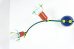 1990s Memphis Style CEILING or WALL SCONCE 4 spot light