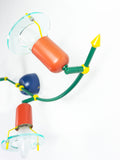 1990s Memphis Style CEILING or WALL SCONCE 4 spot light