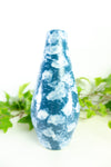 Cute blue white cloud design midcentury CERAMIC VASE, Westgerman Pottery