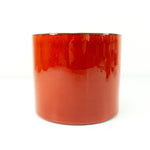 High glossy red 1970s CERAMIC PLANTER by MAREI West Germany, design 11/1